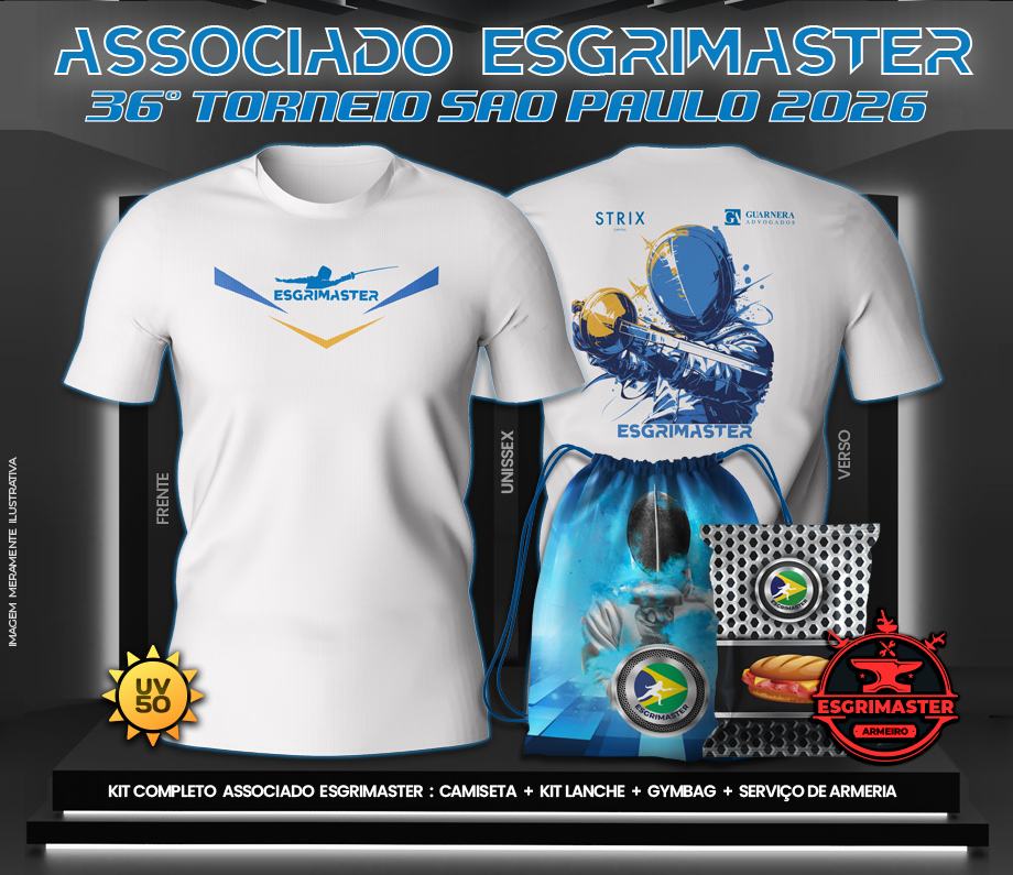 KIT COMPLETO ASSOCIADO  ESGRIMASTER - UNISSEX