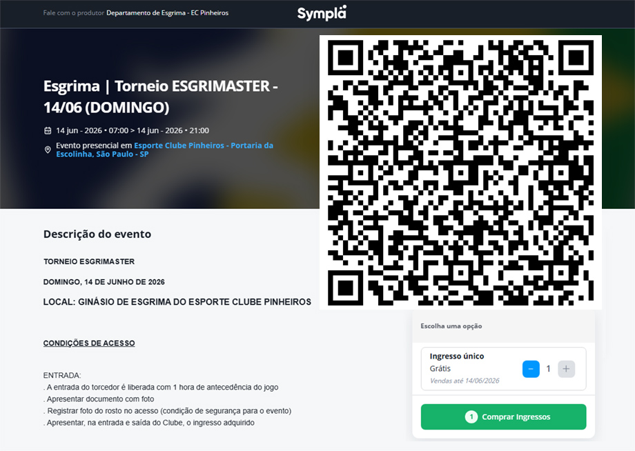 GERAR INGRESSO GRATUITO