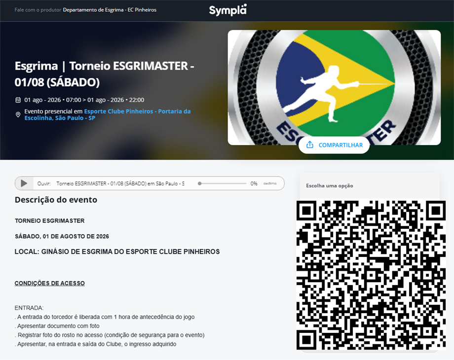 INGRESSO GRATUITO | AGILIZE SUA ENTRADA NO CLUBE PINHEIROS!
